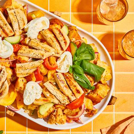 Meati™ Grilled Classic Cutlet Panzanella recipe