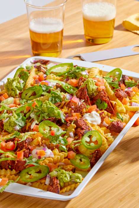 Meati™ Loaded Carne Asada Waffle Fries recipe