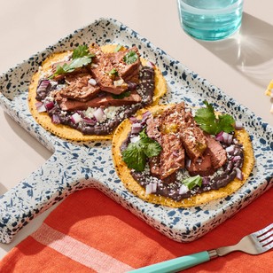 Meati™ Char Grilled Classic Steak Tostada recipe