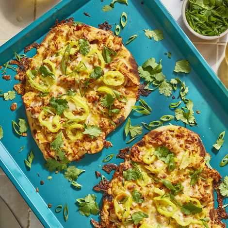 Meati™ BBQ Classic Cutlet ‘Pizza’ on Naan Bread recipe